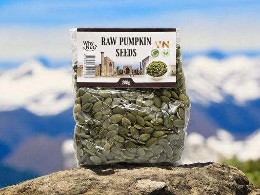Pumpafrön (Pumpkin Seeds) from Nature Pick Market, a nutritious snack rich in protein, zinc, and essential amino acids, perfect for salads and baking.