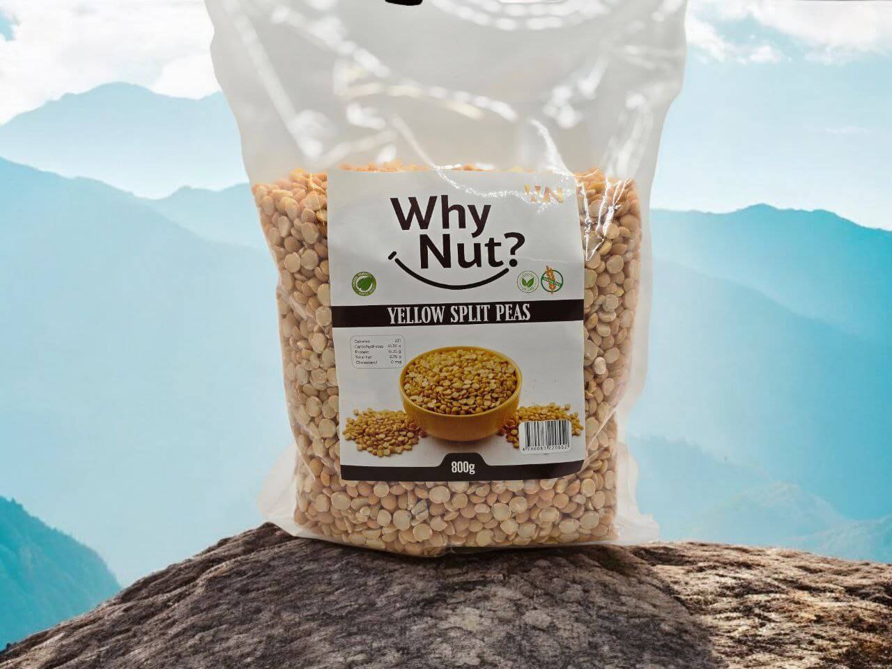 Gula Delade Ärtor by Nature Pick Market - A delicious and healthy source of fiber, perfect for salads, breakfast porridge, and more.